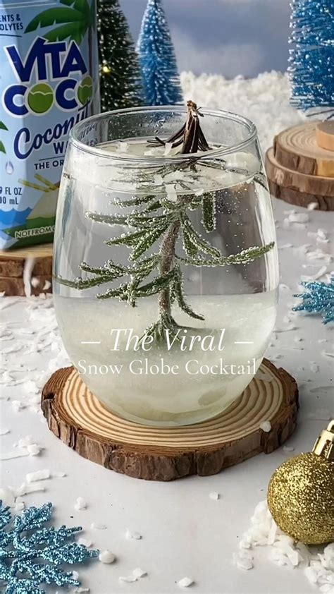 Viral Snow Globe Cocktail [Video] | Snow globes, Healthy cocktails, Cocktail and mocktail