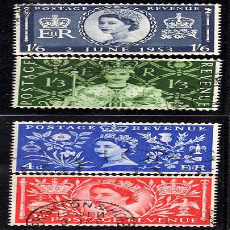 Great britain 1953 coronation set of 4 vfu. sg 532-5. cat 9 in South Africa | Clasf leisure