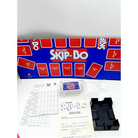 Skip-Bo Deluxe Card Game 1992 The Ultimate Sequencing Board | Etsy