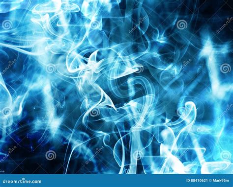 Blue Smoke Effect Style Wallpaper Background Stock Image - Image of ...