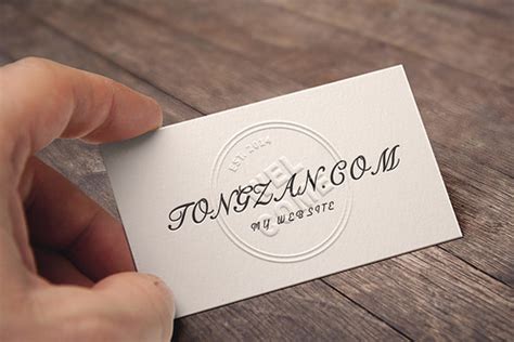 Embossed Business Card MockUp | Lostar Lee | Flickr