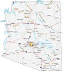 Arizona Map - Cities and Roads - GIS Geography