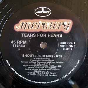 Tears For Fears – Shout (1985, Vinyl) - Discogs