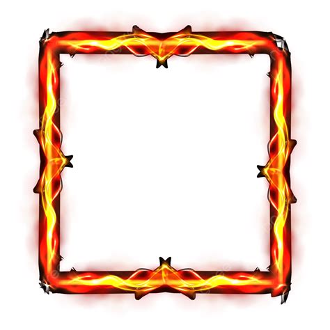 Fire Frame Vector Transparent, Fire Transparent, Fire Flame Vector, Fire Effect PNG and Vector ...