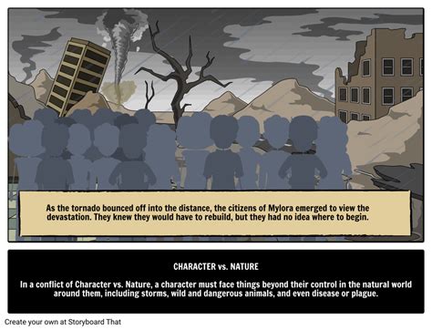 Character vs Nature: Types of Literary Conflict with Example