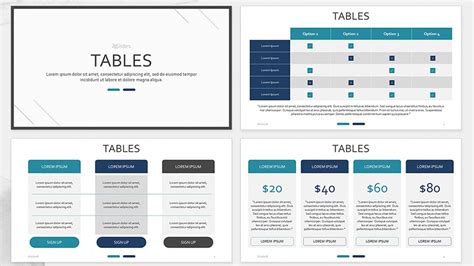 Free Table Chart Presentation Powerpoint Template - DesignHooks