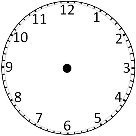 Blank Clockface: Without Hands - ClipArt Best | Blank clock, Clock template, Blank clock faces