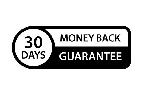 30 days money back guarantee icon vector for graphic design, logo ...