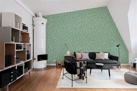 Foliage Green Wallpaper | Buy Online at Happywall