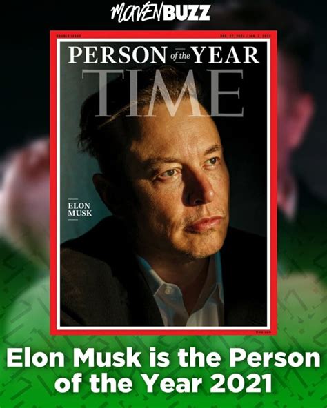 Elon Musk Named As Time's Person Of The Year 2021 - Maven Buzz