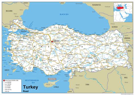 Turkey Road Map | I Love Maps