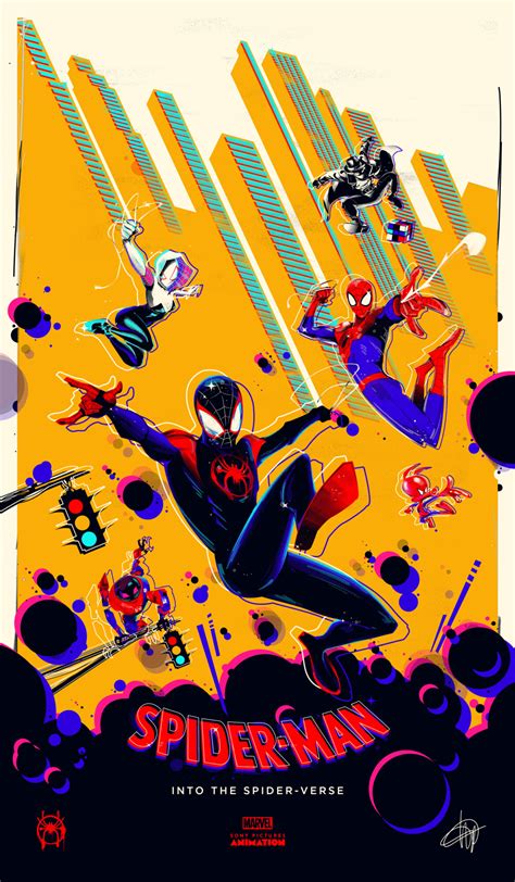 SPIDER-MAN INTO THE SPIDER-VERSE Poster Art | Poster By Quentin Marroule