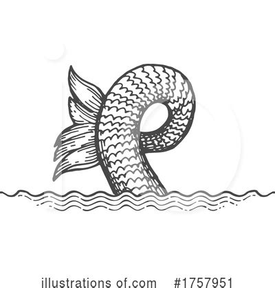 Sea Monster Clipart #1757952 - Illustration by Vector Tradition SM