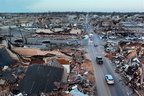 Video: Drone footage captures devastating aftermath of Mayfield, Ky., tornado