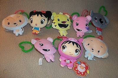 Ni Hao Kai Lan Rintoo HoHo Lulu Tolee Plush Clip On Dolls 5" 2009 Mattel CNY Lot | #495289945