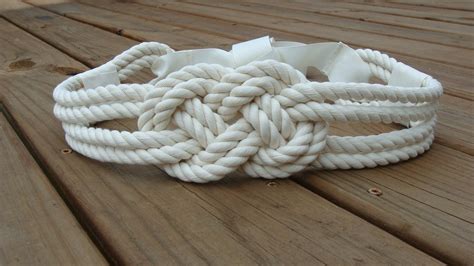 Cotton Rope Nautical Knot Belt by theiheartboutique on Etsy