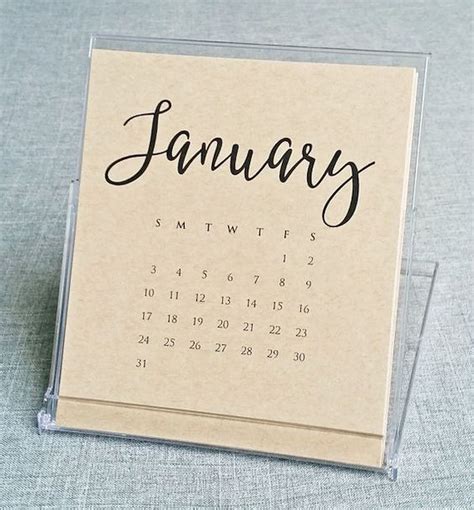 42 Creative DIY Wood Calendar Ideas On A Budget | ARA HOME | Diy desk calendar, Wood calendar ...