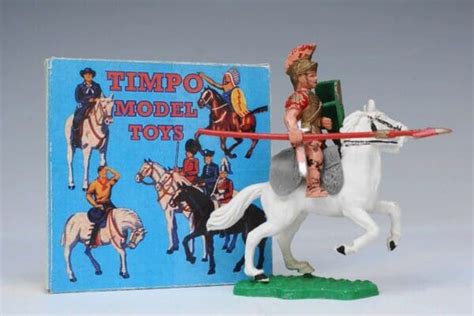 SOLD Timpo Mounted Roman with Lance & Shield! - Herald Toys and Models