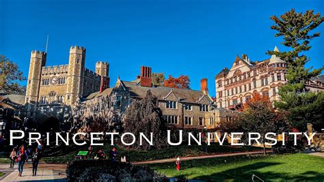 Princeton University Campus Tour | Fall Ambience and streets sounds 4K - YouTube