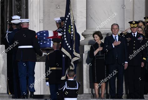 Casket Carrying Former President George Hw Editorial Stock Photo ...