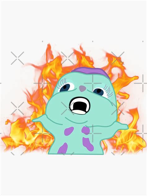 "Bibble Fire Meme" Sticker for Sale by FanBehavior | Redbubble