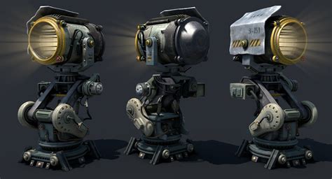 Sci - Fi Military Searchlight on Behance