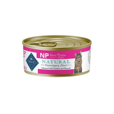 BLUE BUFFALO NATURAL VETERINARY DIET NP Novel Protein Alligator Canned Cat Food, 5.5-oz, case of ...