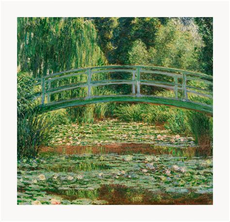 Claude Monet The Japanese bridge Framed Canvas Giclee Print 28"x27" (V15-15) | eBay