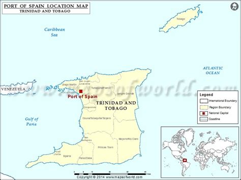 Where is Port Of Spain | Location of Port Of Spain in Trinidad and ...