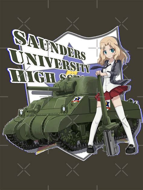 "Saunders High School" T-shirt for Sale by ColonelSanders | Redbubble | girls und panzer kay ...