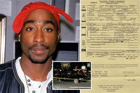 Tupac Shakur's original death certificate which reveals chilling ...