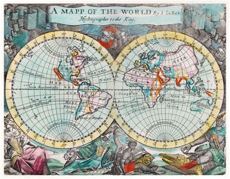 World Map Map Vintage Old Free Stock Photo - Public Domain Pictures