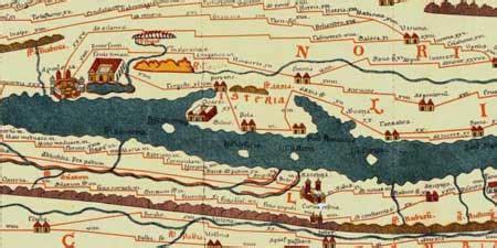 Konrad Peutinger - Tabula Peutingeriana Roman map