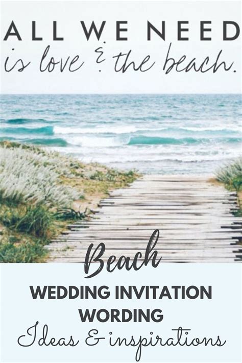 Beach wedding invitations wording ideas and inspirations | Beach wedding invitation wording ...