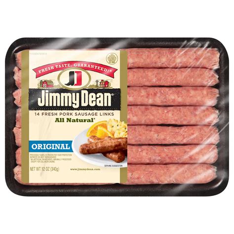 Jimmy Dean Premium All Natural Original Pork Sausage Links - Shop ...