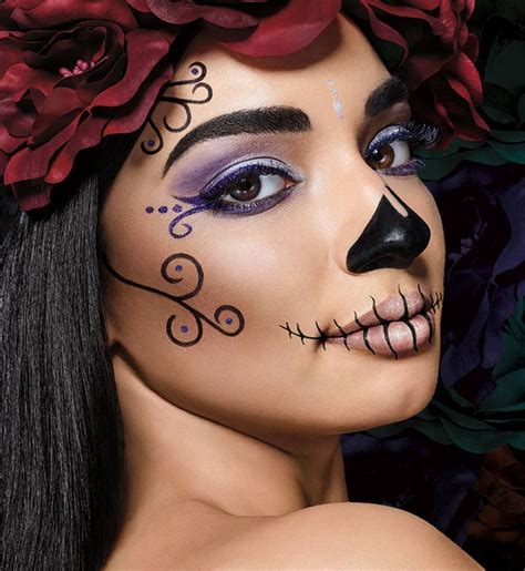 Sugar Skull Makeup Tutorial - Halloween Makeup - Maybelline in 2020 ...