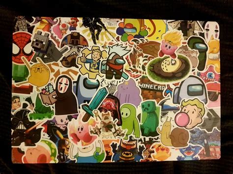 stickerbombed my son's laptop : r/stickerbomb