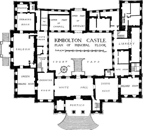 Kimbolton plan | British History Online | Castle floor plan, Castle ...