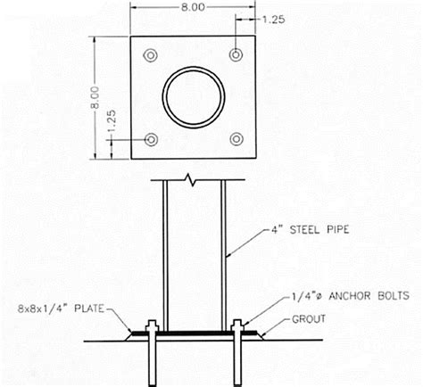 Solved: Complete the drawing of the column and base plate in Figur ...