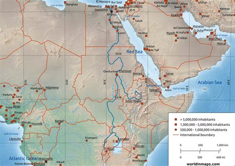 A Map Of The Nile River