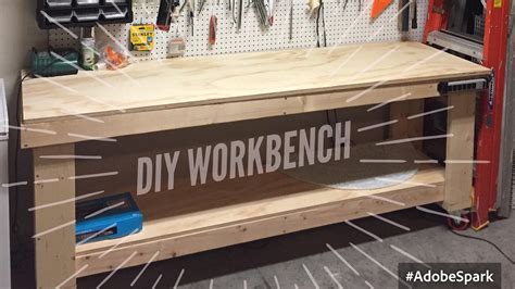 DIY WOOD WORKBENCH - HOW TO BUILD A WOOD TOOL WORKBENCH FOR YOUR GARAGE - YouTube