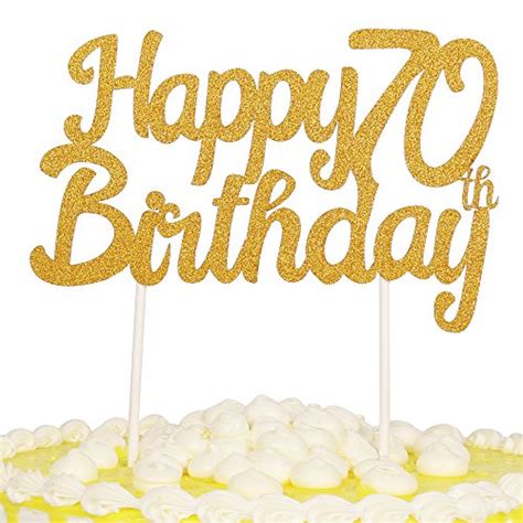 Cake Decorations: 13+ Happy 70Th Birthday Cake Topper