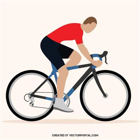 Cyclist Royalty Free Stock Vector Clip Art