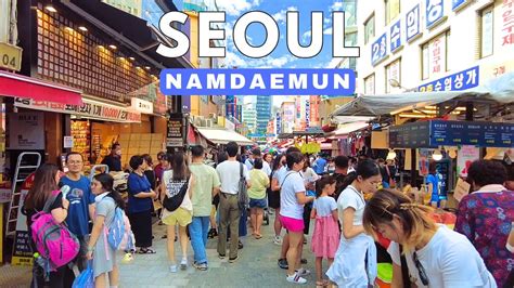 SEOUL KOREA - Namdaemun Market on the Hottest Summer Day 38℃ (100℉) ☀️🥵 - YouTube