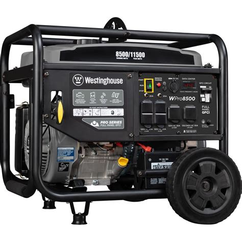 Westinghouse WPro8500 Super Duty Industrial Portable Generator - 8500 ...