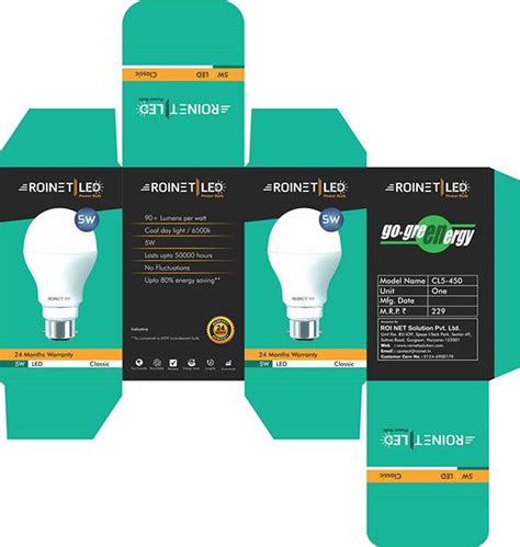 LED Bulb Packaging Design