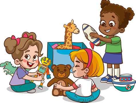 kids play together. Educational toys.Educational toys. 26234919 Vector Art at Vecteezy