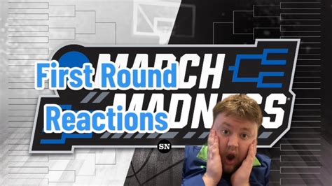 March Madness First Round Reactions | HUGE UPSETS!!!! - YouTube