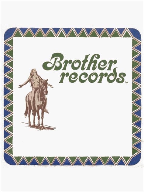 "Brother Records Logo" Sticker by Burabacio | Redbubble