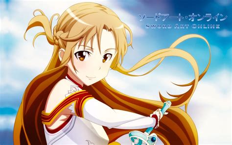 Wallpaper : ilustrasi, anime, Sword Art Online, Yuuki Asuna, gambar ...